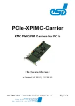 Preview for 1 page of ESD PCIe-XPIMC-Carrier Hardware Manual