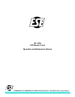 ESE ES-185U Operation And Maintenance Manual предпросмотр