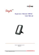 esense SayHi ESM32 User Manual preview