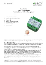 esera automation 1-Wire Controller 1 User Manual preview