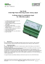 Предварительный просмотр 1 страницы esera automation 11228 V2 User Manual