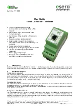 esera automation 11319 User Manual предпросмотр