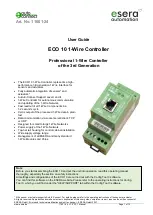 esera automation ECO 10 User Manual предпросмотр