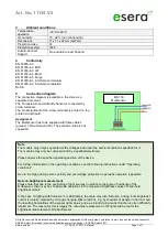 Предварительный просмотр 3 страницы esera automation MS 100 User Manual