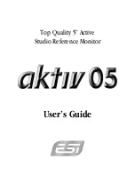 ESI Activ 05 User Manual preview