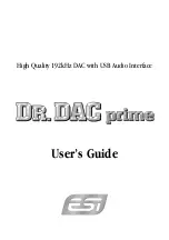 ESI Dr. DAC prime User Manual preview