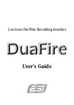 ESI DuaFire User Manual предпросмотр