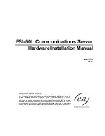 ESI ESI-50L Hardware Installation Manual предпросмотр