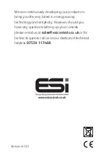 Preview for 20 page of ESI ESRTP4 User Instructions