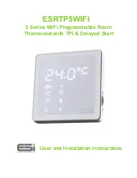 Preview for 1 page of ESI ESRTP5WIFI User And Installation Instructions Manual