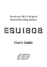 ESI ESU1808 User Manual предпросмотр