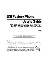 ESI Feature Phone User Manual preview