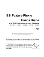 ESI Feature Phone User Manual предпросмотр