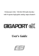 ESI GIGAPORT eX User Manual предпросмотр