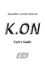 ESI K.ON User Manual предпросмотр