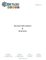 Preview for 3 page of ESI KPG Series Operation & Maintenance Manual