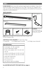 Preview for 2 page of ESI LEDG2 Series Installation And Use Manual