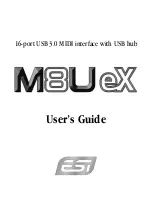 ESI M8UEX User Manual предпросмотр