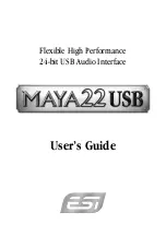 Предварительный просмотр 1 страницы ESI MAYA22 USB User Manual