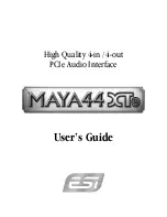 Предварительный просмотр 1 страницы ESI MAYA44 XTe User Manual