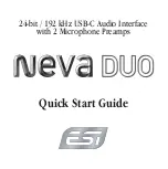 Preview for 1 page of ESI Neva Duo Quick Start Manual