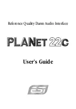 Предварительный просмотр 1 страницы ESI PLANET 22C User Manual