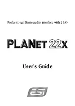 ESI PLANET 22X User Manual preview