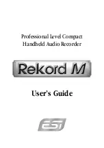 Preview for 1 page of ESI Rekord M User Manual