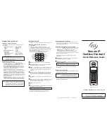 Preview for 1 page of ESI Remote IP Cordless Handset II Quick Reference Manual