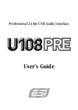 Preview for 1 page of ESI U108 PRE User Manual