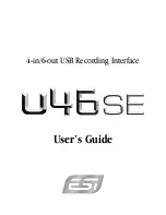 Предварительный просмотр 1 страницы ESI U46 SE User Manual