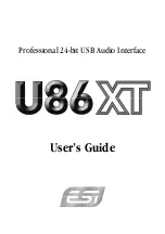 ESI U86XT User Manual предпросмотр