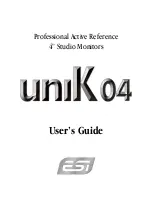 Preview for 1 page of ESI uniK 04 User Manual