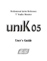 Предварительный просмотр 1 страницы ESI uniK 05 User Manual