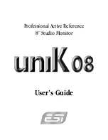 Preview for 1 page of ESI uniK 08 User Manual