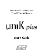 ESI Unik Pus User Manual предпросмотр