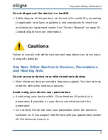 Предварительный просмотр 9 страницы eSight Corporation eSight 3 Important Safety Information