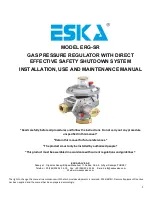 Предварительный просмотр 1 страницы ESKA ERG-SR Instructions For Installation, Use And Maintenance Manual