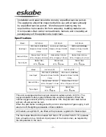 Preview for 2 page of Eskabe S21 Mini 3 Operation And Installation Manual