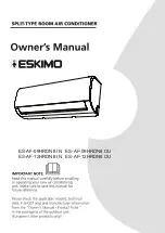 Eskimo ES-AF-09HRDN8 IN Owner'S Manual preview