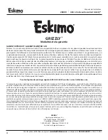 Preview for 24 page of Eskimo Grizzly 26500 Operator'S Manual