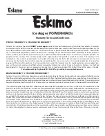 Предварительный просмотр 12 страницы Eskimo HC40 Operator'S Manual