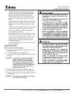 Предварительный просмотр 22 страницы Eskimo HC40 Operator'S Manual