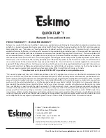 Предварительный просмотр 10 страницы Eskimo QuickFlip 1 Operator'S Manual