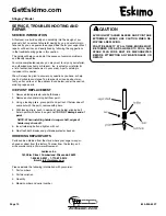 Предварительный просмотр 10 страницы Eskimo StingRay S33Q8 Assembly Instructions & Parts Explosions