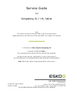 Esko Kongsberg XL Service Manual preview