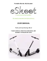 Preview for 1 page of eSkoot URBN 2.0 User Manual