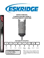 Предварительный просмотр 1 страницы Eskridge 75 Series Service Manual