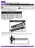 Preview for 2 page of ESL ESL-EMG-2DC Series Instructions