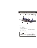 Preview for 1 page of ESM F - 4u Corsair Instruction Manual